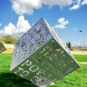 <span class=keywords><strong>Sculpture</strong></span> créative moderne et durable en acier inoxydable Installation d'art de paysage extérieur avec 1 an de garantie - Product Image 5