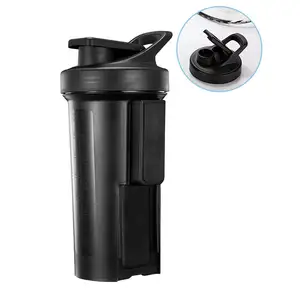 Macfit garrafa plástica sem bpa para academia, cobertura de proteína de 700ml, único para parede, pp, ímã super forte, à prova de vazamento