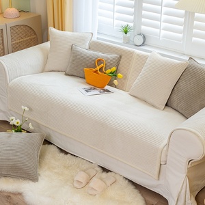 Funda <span class=keywords><strong>de</strong></span> Sofá Nórdica Moderna <span class=keywords><strong>de</strong></span> Felpa, Antideslizante, con Rayas, <span class=keywords><strong>de</strong></span> Terciopelo Cristal, para Otoño e <span class=keywords><strong>Invierno</strong></span> - Product Image 5