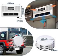 Climatiseur TELCOOL 12V DC, unité de climatisation universelle de type split pour véhicules tout-terrain, bus, camions, fourgons et camping-cars