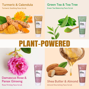 Nouveau <span class=keywords><strong>Gommage</strong></span> Visage Personnalisé au Logo, Hydratant, Exfoliant Peaux Mortes, à la Rose, au Thé Vert, au Curcuma et aux Amandes - Product Image 4