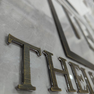 Chải Nhôm Tùy Chỉnh Căn Hộ Phòng Khách Sạn Biển Hiệu Laser Cắt Thép Không Gỉ Mũi Tên Hướng Dẫn Phòng Số Dấu Hiệu - Product Image 4