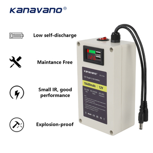 12V 72V 10AH 20Ah di động có thể sạc lại pin lithium DC 12V 10400mAh Li-ion pin cho an ninh Thiết bị giám sát - Product Image 2