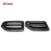 Grille de calandre avant en fibre de carbone sèche XTREME style MP pour BMW M2 G87, grille centrale supérieure du radiateur