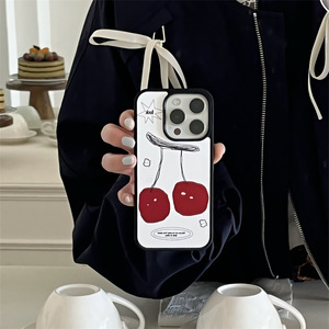 เคสโทรศัพท์ลายเชอร์รี่สตาร์ สำหรับ iPhone 17 Pro Max 16 15 14  แบบบางน่ารักสำหรับสาวๆ - Product Image 2