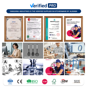 أدوات أدوات مطبخ أواني سيليكون بمقبض خشبي ، أواني سيليكون مخصصة للحرارة غير لاصقة - Product Image 2