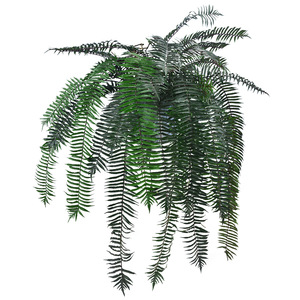 Plante verte artificielle <span class=keywords><strong>murale</strong></span> de 180 cm, type fougère persane et feuille de sycomore, en caoutchouc souple, haute simulation, écologique, prête à l'emploi (RTS) - Product Image 5