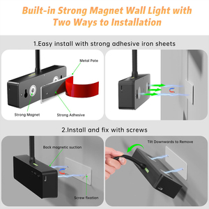 Rechargeable Wall Picture <b>Light</b> with Big Battery Dimmable Wireless Display <b>Light</b> with <b>Timer</b> for Home Gallery Paintings and Decor - Product Image 5