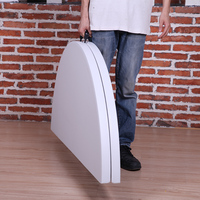 Table Pliante Ronde en Plastique de 1,80 m pour Banquets, Événements, Extérieur et Camping – Gamme Luxe