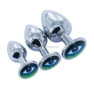 Dongkai Factory vente en gros 3 tailles différentes de plugs anaux <span class=keywords><strong>3D</strong></span> eye Nouveau design de plugs anaux en métal à base de strass pour femmes et hommes - Product Image 6
