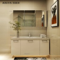 Meuble-lavabo mural de luxe, moderne et élégant, de designer italien pour hôtel, villa et appartement
