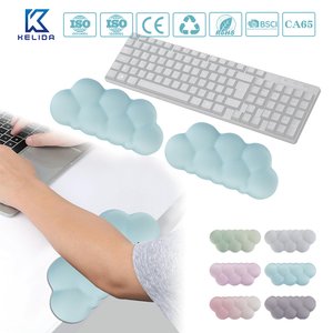 Alfombrilla de Ratón Ergonómica Personalizada con Base de PORON, Protectores de Esquinas Antideslizantes en Forma de L, con Reposamuñecas para Teclado con Memoria, para Juegos y Oficina - Product Image 1