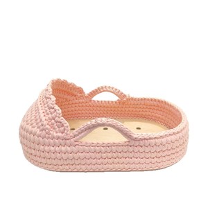 Cesto Neonato Moses in Corda di Cotone Lavorato a Mano con Design Moderno, Materassino Incluso, Regalo <span class=keywords><strong>per</strong></span> Neonati e Bambini, Ideale <span class=keywords><strong>per</strong></span> Camera da Letto e Soggiorno - Product Image 2