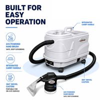 Nettoyeur électrique de tapis, matelas et canapés rembourrés à usage commercial, extracteur de taches à vapeur multi-modes avec pulvérisation, réservoirs de 8L