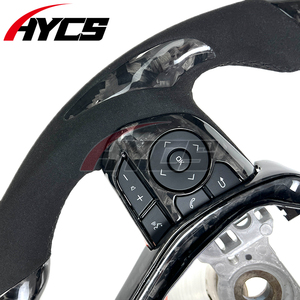 <span class=keywords><strong>Volante</strong></span> de Fibra de Carbono Forjado Personalizado para Toyota Camry Gen 8th 2018-2023 Estilo <span class=keywords><strong>Deportivo</strong></span> <span class=keywords><strong>TRD</strong></span> con Forma de D y Cuero de Gamuza - Product Image 3