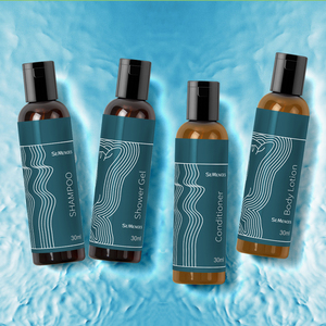 Customized Luxury Hotel Bathroom Kit Eco-Friendly Biodegradable &amp; Recyclable Scented <strong>Travel</strong> Size Shampoo Body <strong>Wash</strong> &amp; Soap - Product Image 1