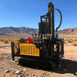 모터 200 미터 드릴링 깊이 암석 드릴링 머신과 크롤러 형 디젤 구동 유압 물 우물 드릴링 장비 - Product Image 3