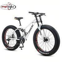 Vélo de montagne pour hommes en alliage d'aluminium de 26 pouces, 27 vitesses, pneus larges, vente en gros