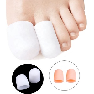 MediFootCare Gel lengan jari kaki silikon, penutup pelindung jari kaki benar untuk lecet jagung penghilang nyeri ibu jari kaki - Product Image 1