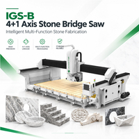 Mesin Pemotong dan Pemoles Granit Marmer untuk Meja Dapur Otomatis CNC 4+1 Axis Bridge Saw Dijual