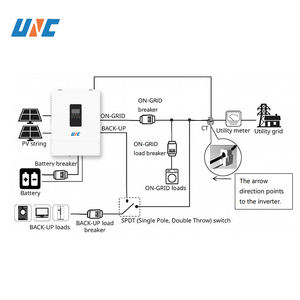 Generador Eléctrico Paralelizable UNC <span class=keywords><strong>de</strong></span> 6000 Vatios, 6 kVA, 50 Hz/60 Hz, CT 360 °   Protección Contra Sobretensión/Subtensión, Monitoreo Remoto por WiFi, <span class=keywords><strong>Inversor</strong></span> Híbrido - Product Image 2