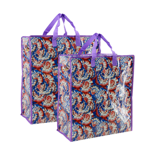 Bán Buôn Bền PP Dệt Ghana Phải Đi Túi Với Dây Kéo - Product Image 1