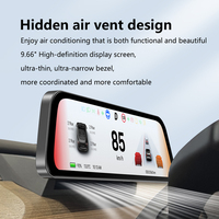 Pantalla de Tablero de 9.66'' para Tesla Modelo 3 Y 2026 Juniper, Compatible con Carplay Inalámbrico y Android Auto, con Control de Cambio de Marchas