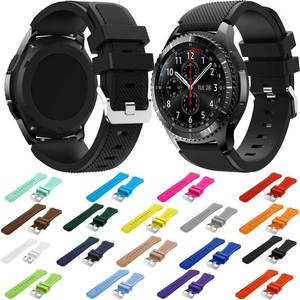 Correa de repuesto de reloj inteligente de silicona suave de liberación rápida de 20mm y 22mm para Samsung <span class=keywords><strong>Galaxy</strong></span> 7 6 <span class=keywords><strong>5</strong></span>, correa de reloj de goma deportiva para Huawei - Product Image 1