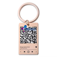 Fabrikpreis Individueller QR-Code Schlüsselanhänger Lieblingslied QR-Scan Schlüsselring Musik-Schlüsselanhänger Hundemarke Katzenlied Firmeninformationen