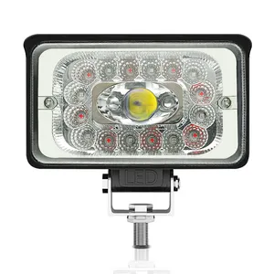 4 inç led çalışma lambaları 4x6 led far çift renk sarı beyaz parlak lens led farlar kamyon için çalışma ışığı yol açtı led off road