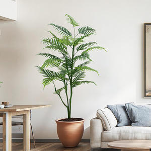 Paisaje Verde Decoración de Oficina Plantas Artificiales Decoración Maceta Artificial Fishail Palma <span class=keywords><strong>Bonsai</strong></span> - Product Image 2