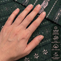 Tissu Jacquard Teint en Fil 100% Coton 156 g/m² à Petites Fleurs et Rayures en Coton pour Vêtements Cottagecore, Vestes et Vêtements Féminins