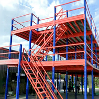 Système d'étagères et de rayonnages empilables pour mezzanine en acier d'usine chinoise à prix compétitif