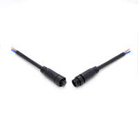 Connecteur étanche M12 4-8 broches mâle/femelle fileté IP67 avec boîtier en nylon pour équipement d'automatisation extérieur
