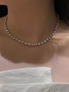 Collana con Diamante Coltivato in Laboratorio Certificato IGI, Taglio Smeraldo o a Pera, 5ct 10ct, <span class=keywords><strong>Oro</strong></span> 14k 18K, Purezza VVS, CVD, Ciondolo di Lusso per Donne - Product Image 4