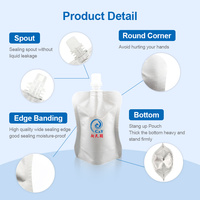 Pochette souple personnalisée imprimée pour lessive en poudre, rechargeable, avec bec verseur, pour détergent liquide, emballage en sachet à bec verseur vertical