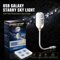 Lampe de projection d'étoiles LED USB à gradation progressive, contrôle tactile RGB, lumière de nuit pour voiture et chambre à coucher, lumière d'ambiance romantique galaxie