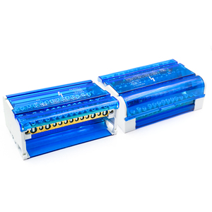 Conector de bloque de terminales aislado de distribución de energía <span class=keywords><strong>unipolar</strong></span> modular de montaje en Panel de carril Din eléctrico WDH 415 - Product Image 4