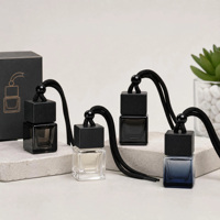 Diffuseur de parfum pour voiture 8 ml, flacon en verre avec bouchon en bois et joint à vis