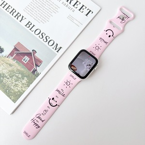 Correa de Reloj Win-Win, Duradera, de Silicona, con Diseño Alegre, Resistente al Agua, Compatible con <span class=keywords><strong>Apple</strong></span> <span class=keywords><strong>Watch</strong></span> <span class=keywords><strong>SE</strong></span> 40mm 44mm - Product Image 3