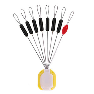 Ligne de pêche à la <span class=keywords><strong>carpe</strong></span> en silicone, 7 + 1 bâton et haricots spatiales, <span class=keywords><strong>bouchon</strong></span> en caoutchouc à flotteur bobber S, en stock - Product Image 4