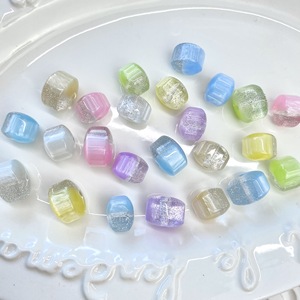 Cuentas sueltas de colores cambiantes con diseño de cielo estrellado y orificio pasante para bolígrafos, cadena de teléfono, collar y accesorios de joyería DIY hechos a mano para verano - Product Image 2