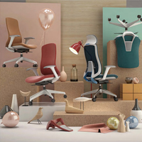 Chaise de bureau commerciale SITSTAR ergonomique à dossier mi-haut pivotante, base en nylon 345 mm, chaise en maille pour projets d'approvisionnement et de conception de bureaux