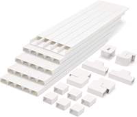 Goulotte de câblage en PVC scellée 25x25mm 2M avec couvercle UL94 V-0 pour câblage d'armoire électrique 10 pièces/paquet