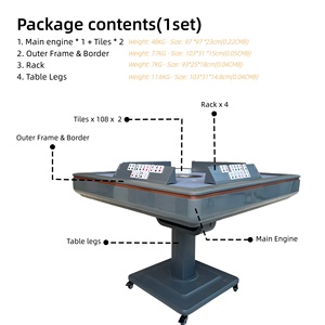 โต๊ะเกมอัตโนมัติพับได้ Inean Play สำหรับเล่นโอเก้/รัมมี่/101 สโตน เกมทิลล์ตุรกี เหมาะสำหรับโต๊ะบุฟเฟ่ต์ คลับ โรงแรม งานเลี้ยง - Product Image 6