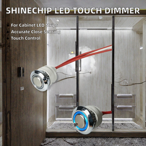 DC12V Smart Touch <b>Sensor</b> Dimmer <b>Switch</b> IP65 60W LED Strip <b>Light</b> Cabinet Control Silver Ring - Product Image 2