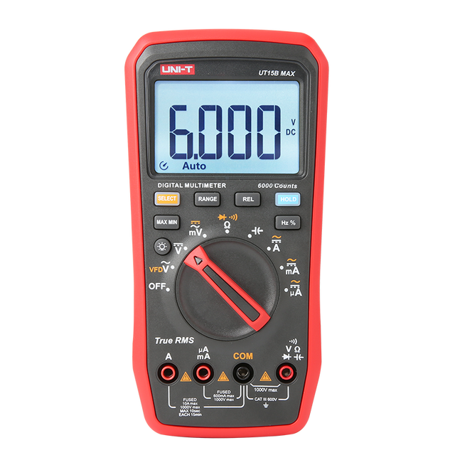 UNI-T UT15B/17B/18B Max True RMS Digital Multimeters
