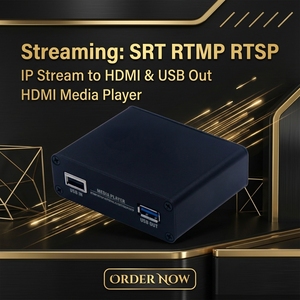 4K HDMI Streaming Decoder & Media Player – SRT, RTMP, RTSP to HDMI/USB