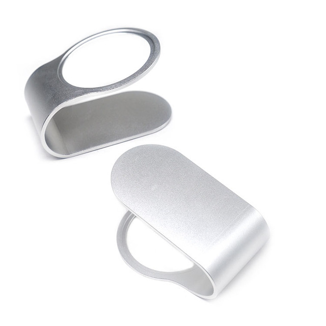 Aluminum Alloy C-Shaped Cup Holder Bracket Sandblasted Finish Wall Mount Drink Holder