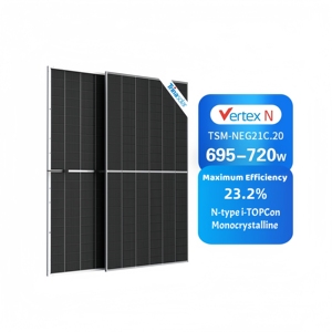 แผงโซลาร์เซลล์แบบโมโนคริสตัลไลน์ชนิด N ท็อปคอน กำลังไฟ 700w 710w 720w แบบสองหน้า สำหรับใช้ในบ้าน - Product Image 1